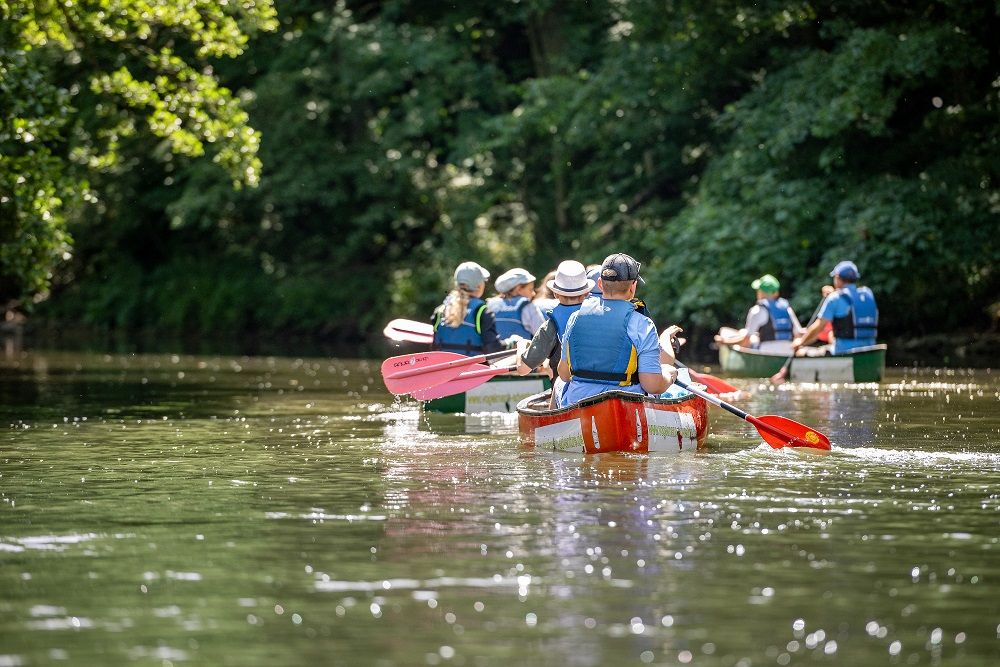 Geführte Kanutour Firmen Altrheinarm Karlsruhe